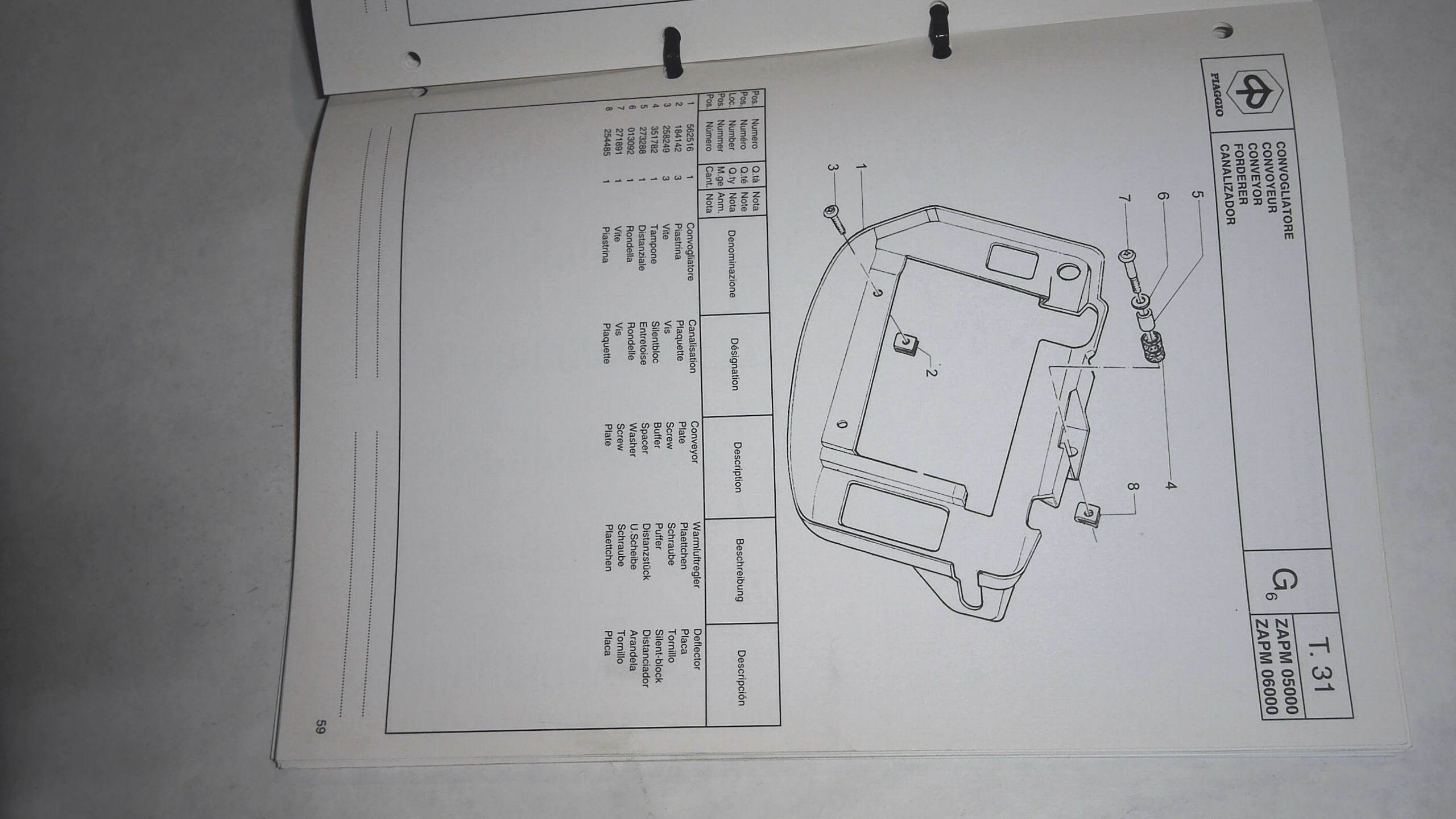 CATALOGO PARTI DI RICAMBIO HEXAGON PIAGGIO 578409 - immagine 4