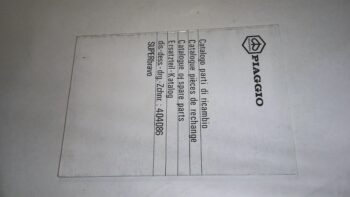 CATALOGO PARTI DI RICAMBIO SUPERBRAVO PIAGGIO 404086