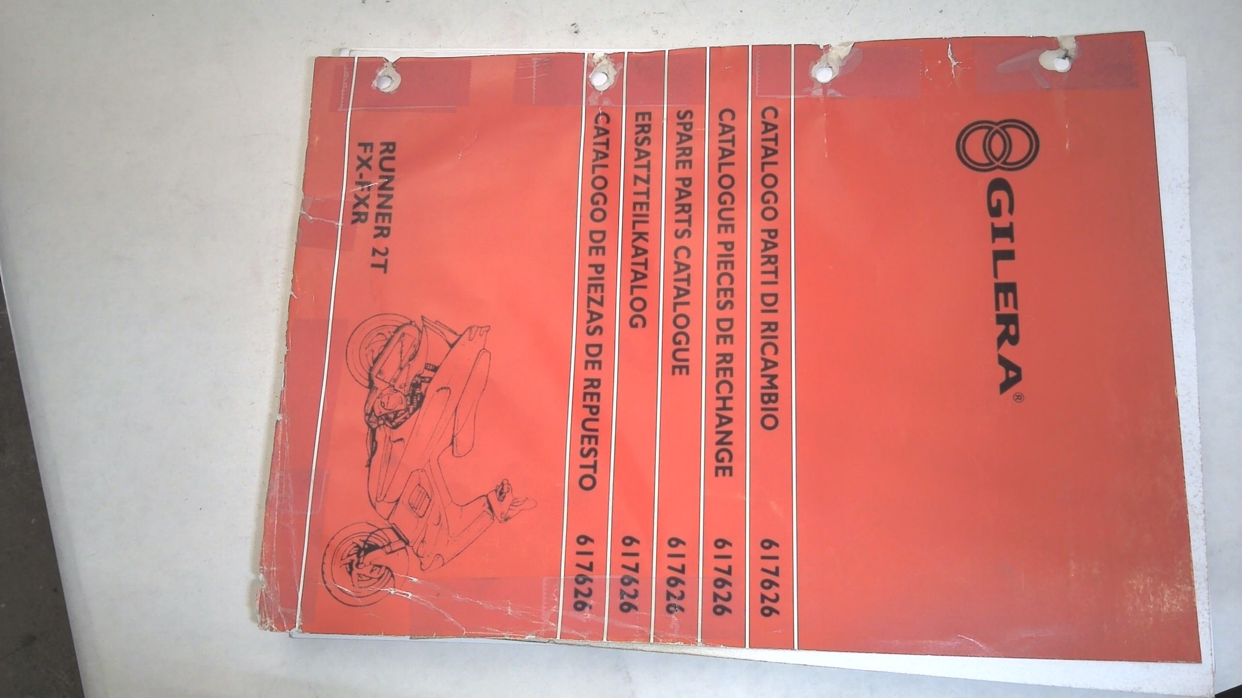 CATALOGO PARTI DI RICAMBIO RUNNER GILERA 617626