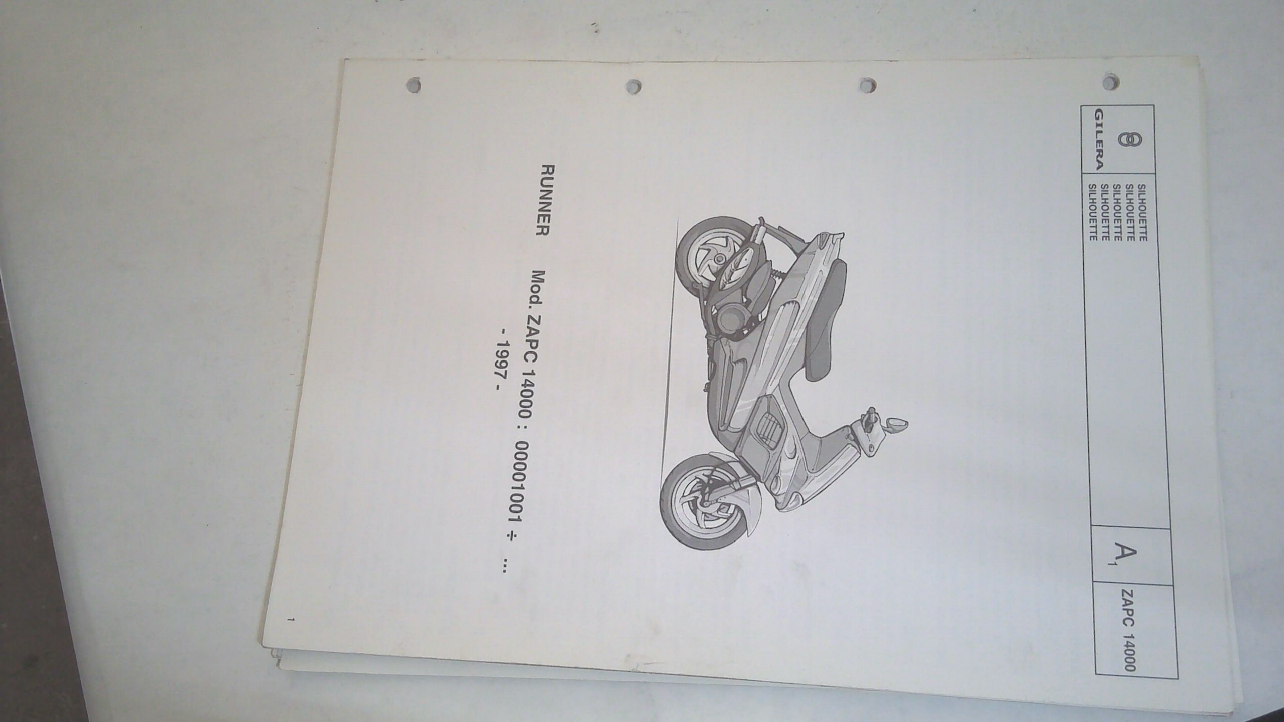 CATALOGO PARTI DI RICAMBIO RUNNER GILERA 578121 - immagine 3