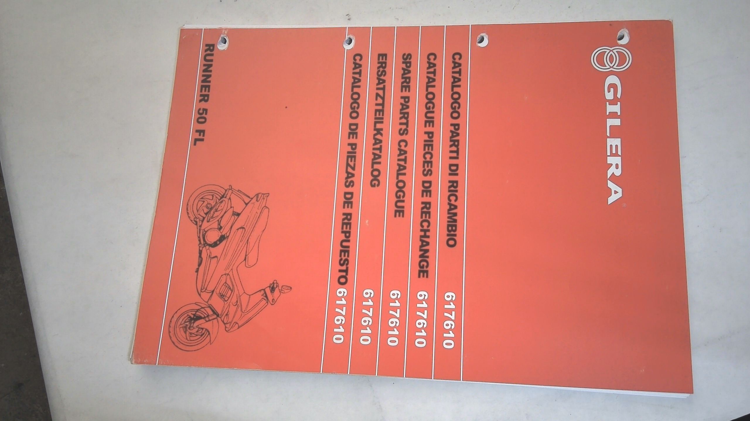 CATALOGO PARTI DI RICAMBIO RUNNER GILERA 617610