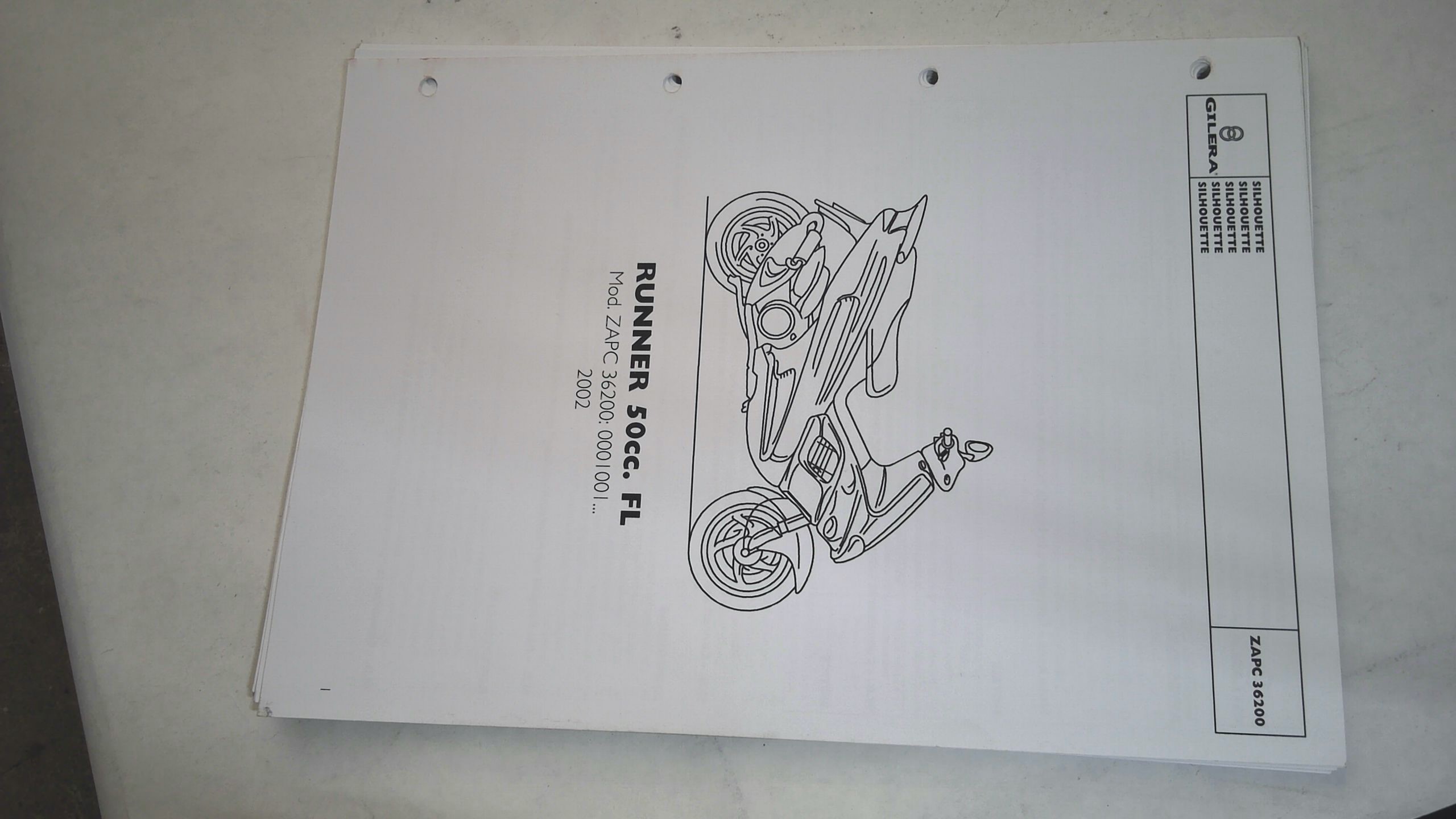 CATALOGO PARTI DI RICAMBIO RUNNER GILERA 617610 - immagine 3