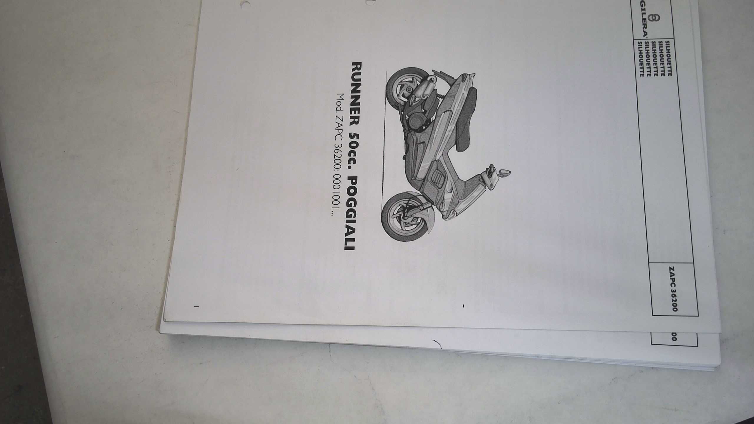 CATALOGO PARTI DI RICAMBIO RUNNER POGGIALI GILERA 617285 - immagine 3