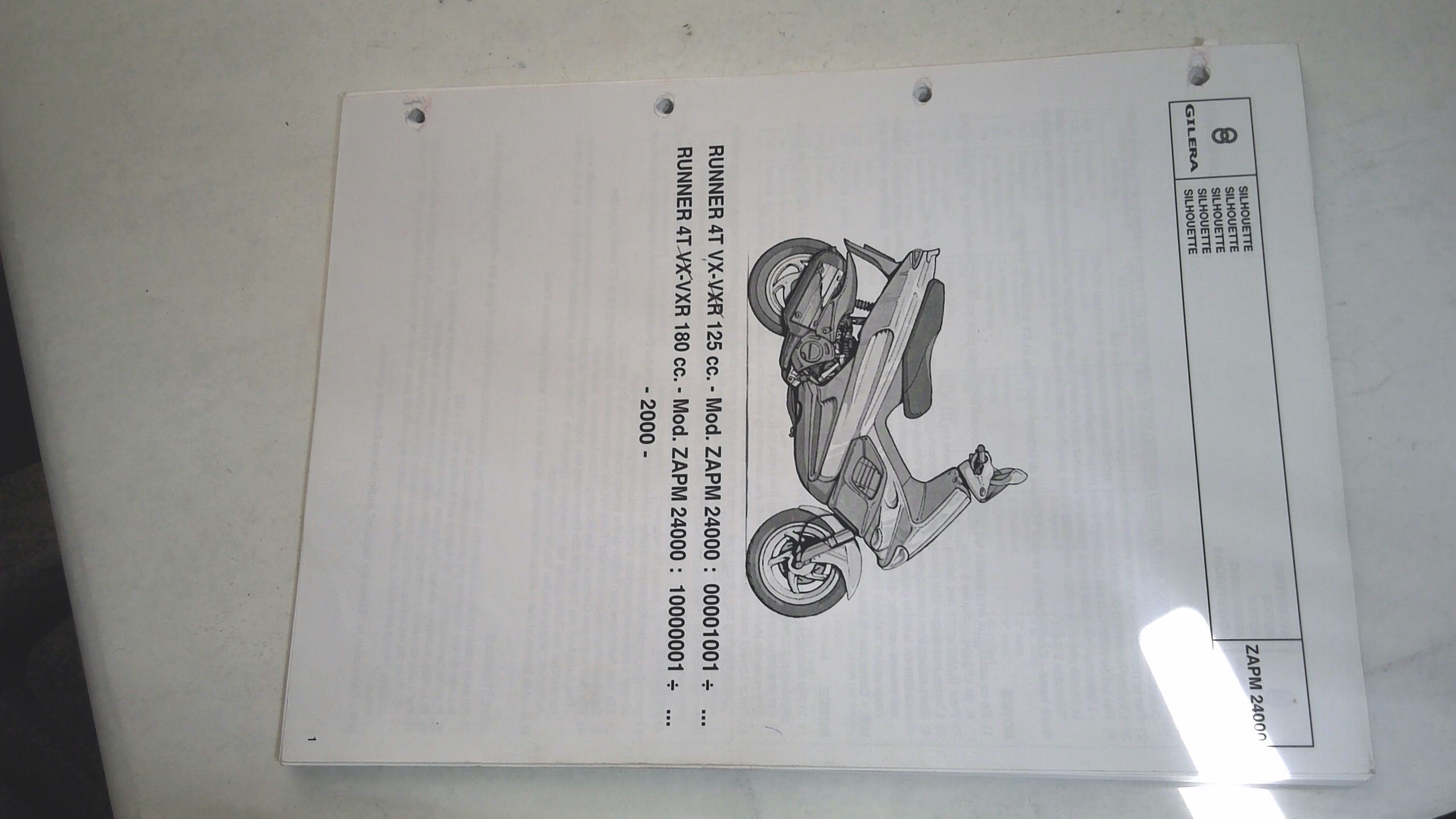 CATALOGO PARTI DI RICAMBIO RUNNER 4T GILERA 594461 - immagine 3