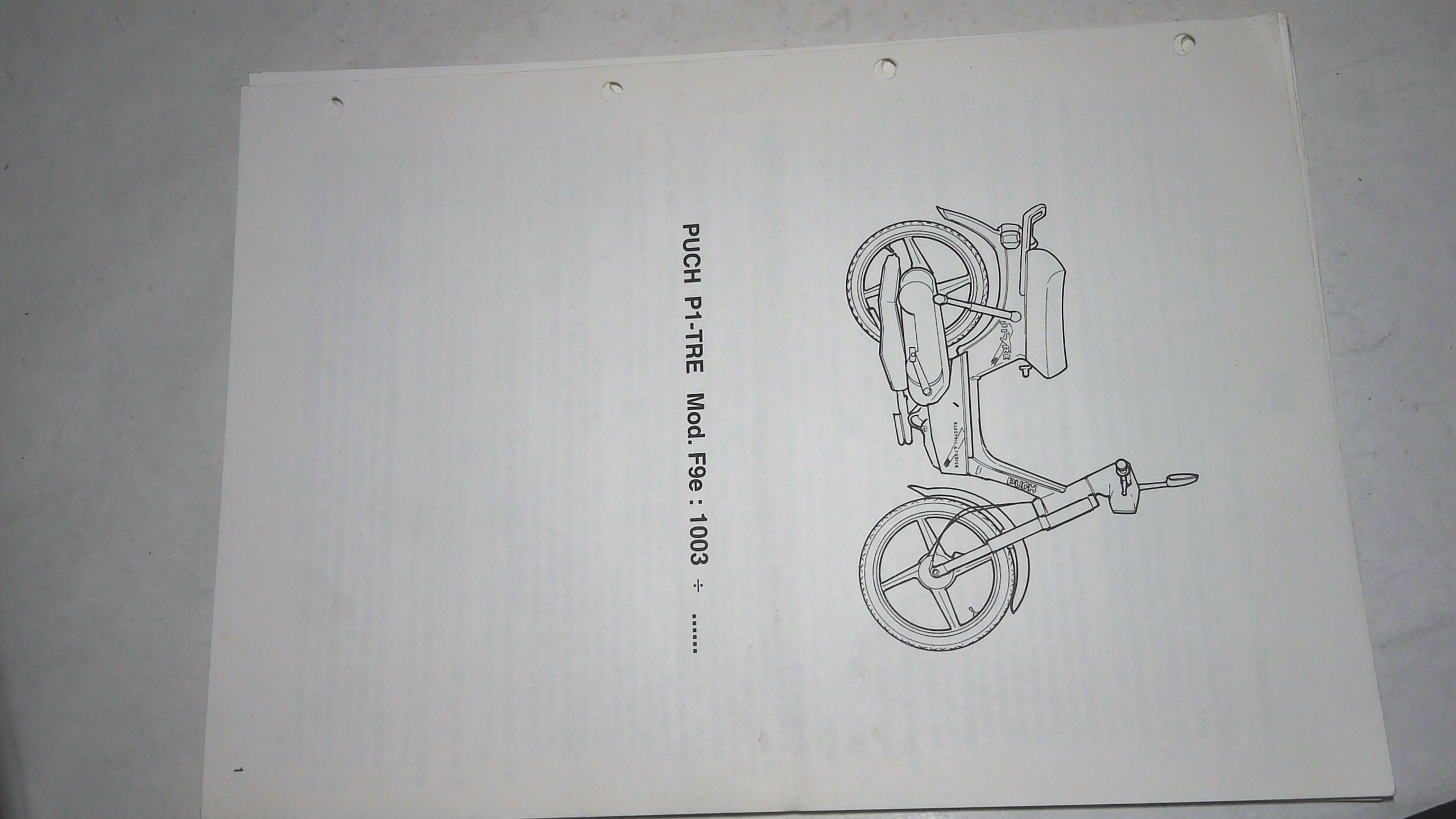 CATALOGO PARTI DI RICAMBIO PUCH P1 -TRE 405791 - immagine 3