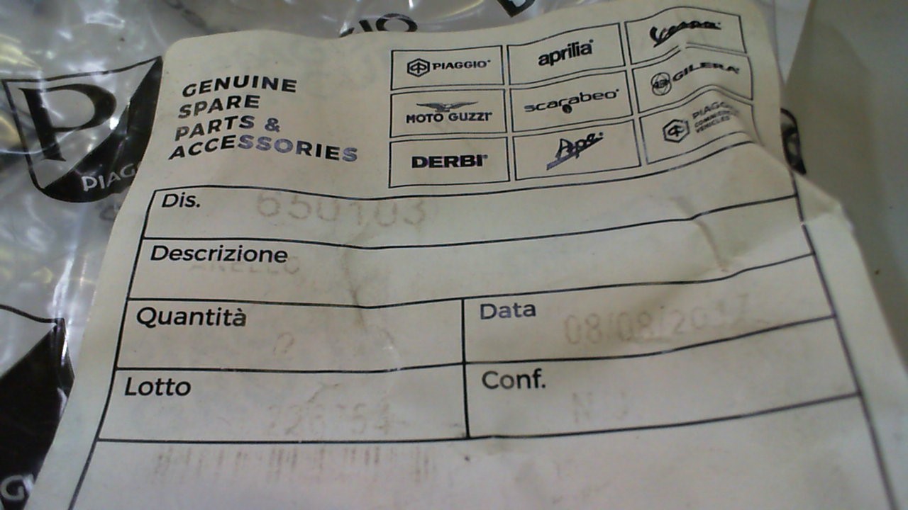 ANELLO GRUPPO RIDUTTORE GP 800 GILERA 650103 - immagine 4