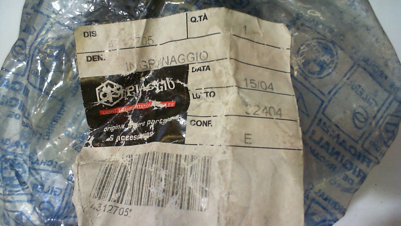 INGRANAGGIO FRIZIONE APE PIAGGIO 4312705 - immagine 5