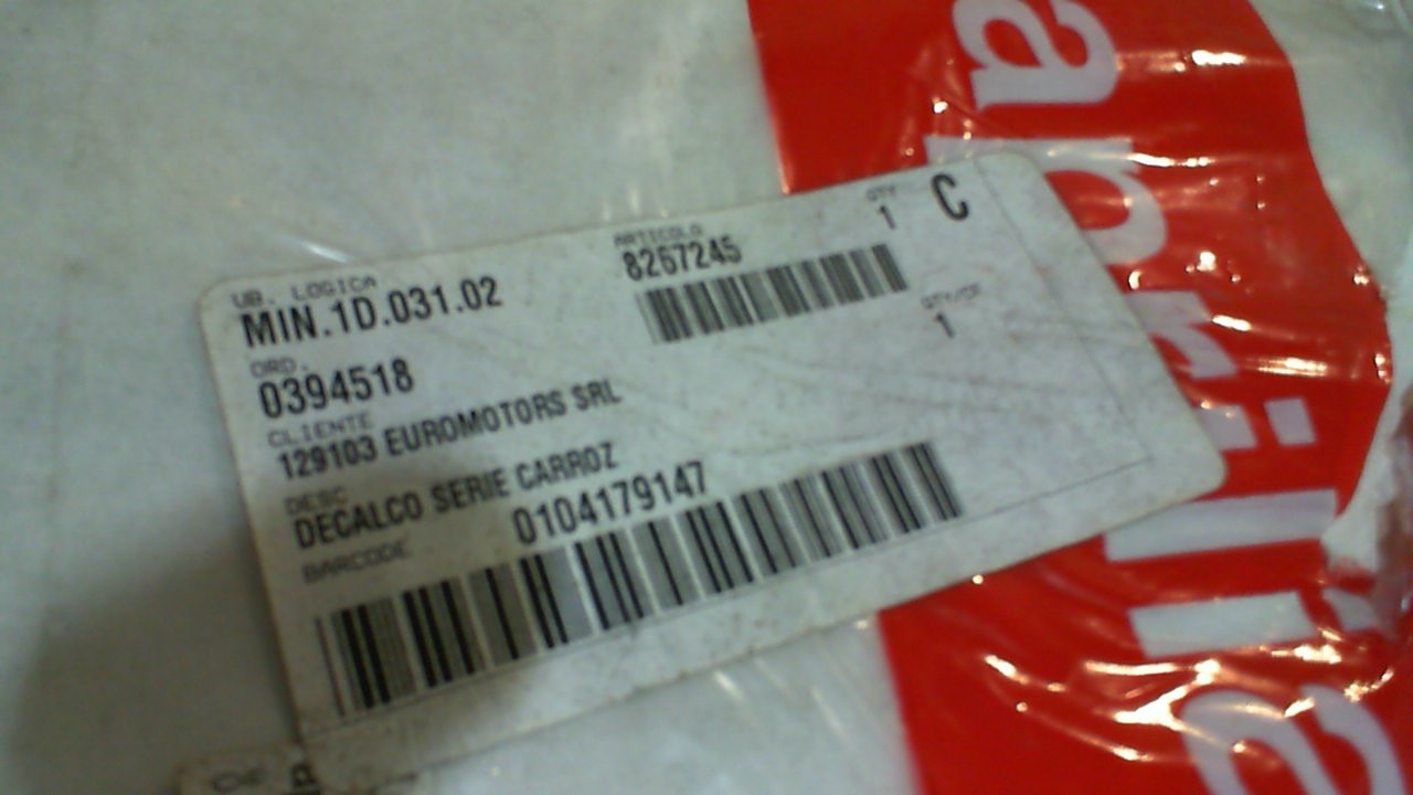 DECALCO-SERIE CARROZ SR 50 APRILIA AP8267245 - immagine 3