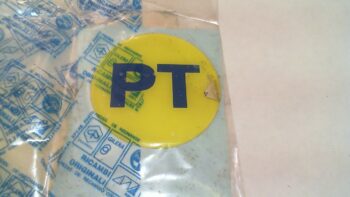 TARGHETTA ADESIVO PT (poste italiane ) PIAGGIO 576524