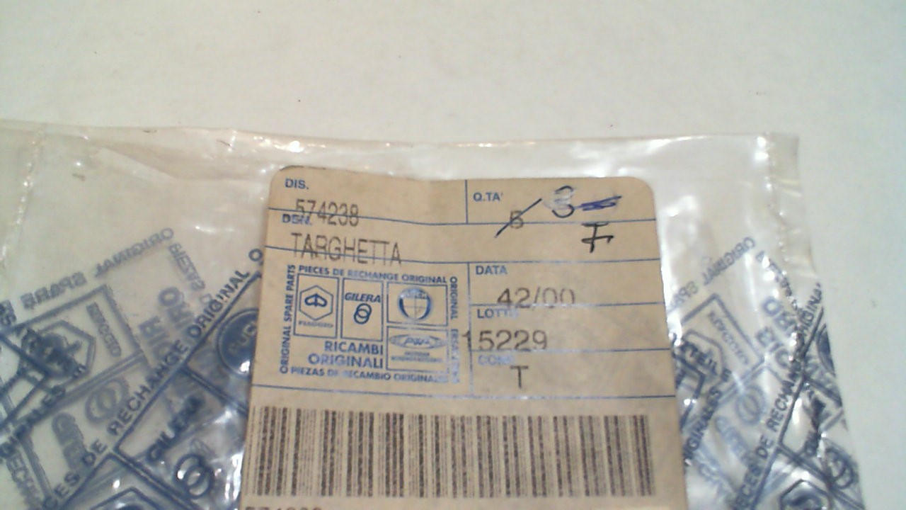 TARGHETTA PIAGGIO LIBERTY PIAGGIO 574238 - immagine 3