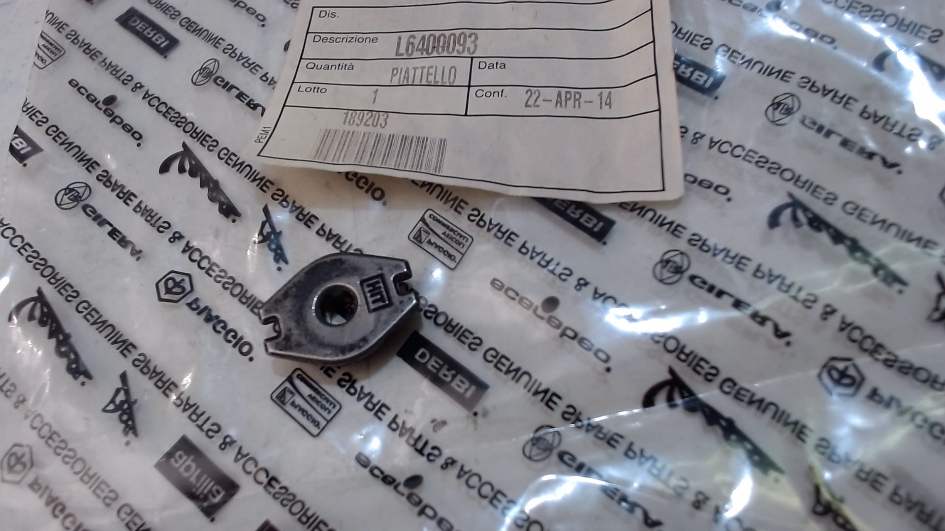 PIATTELLO APE PIAGGIO L6400093 - immagine 3