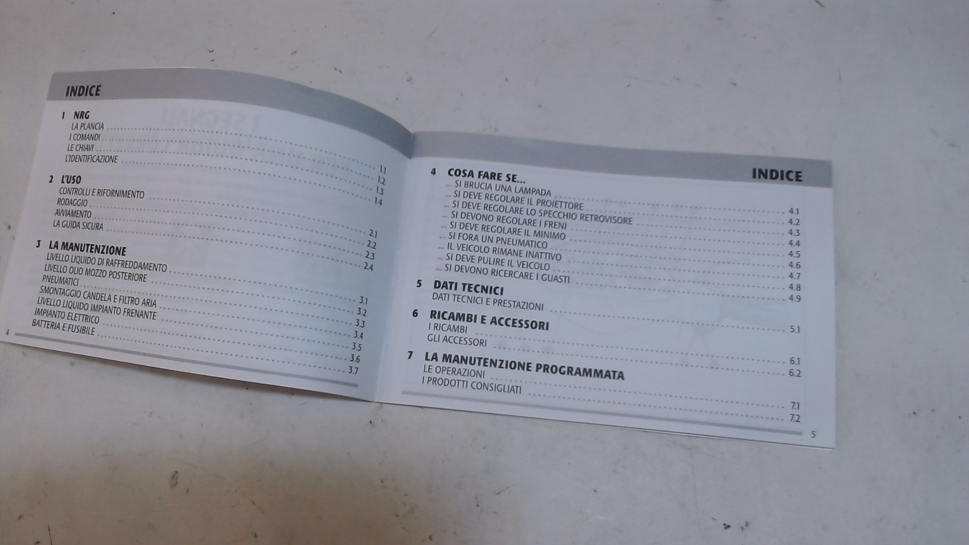 MANUALE USO E MANUTENZIONE NRG PIAGGIO 578779 - immagine 4