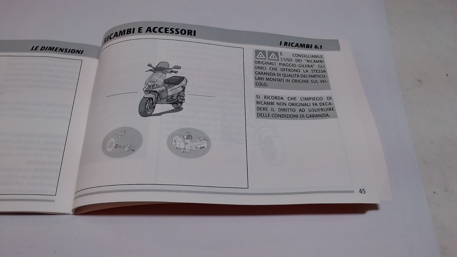 MANUALE USO E MANUTENZIONE RUNNER PIAGGIO 578770 - immagine 4