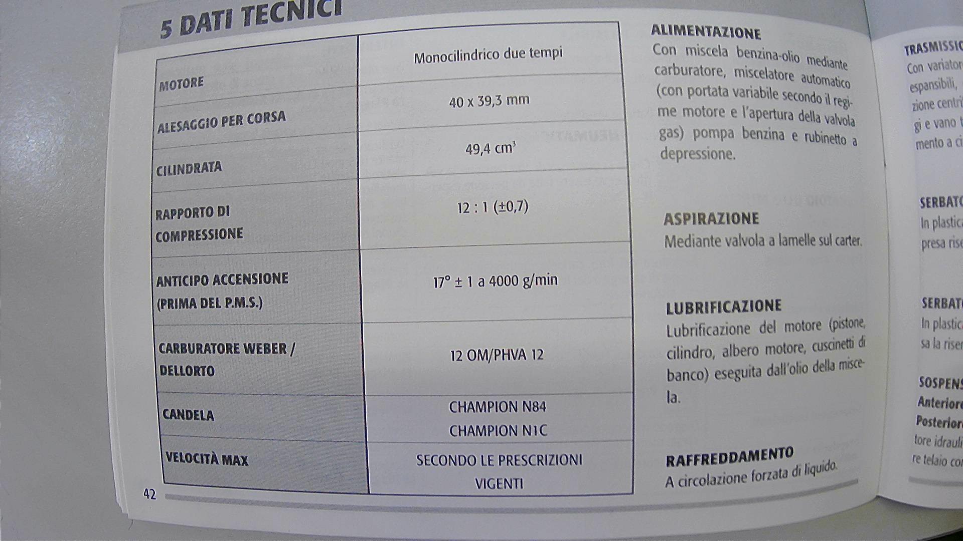 MANUALE USO E MANUTENZIONE RUNNER PIAGGIO 578770 - immagine 6