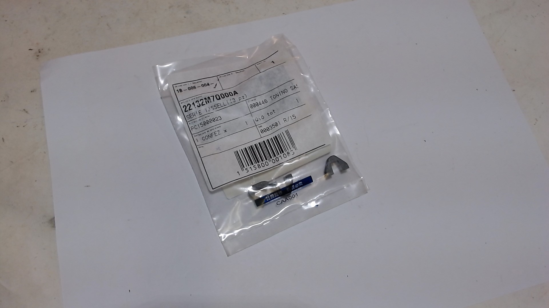 SLIDE TASSELLI VARIATORE DD50 JET ORBIT SYM 22132m7q000a