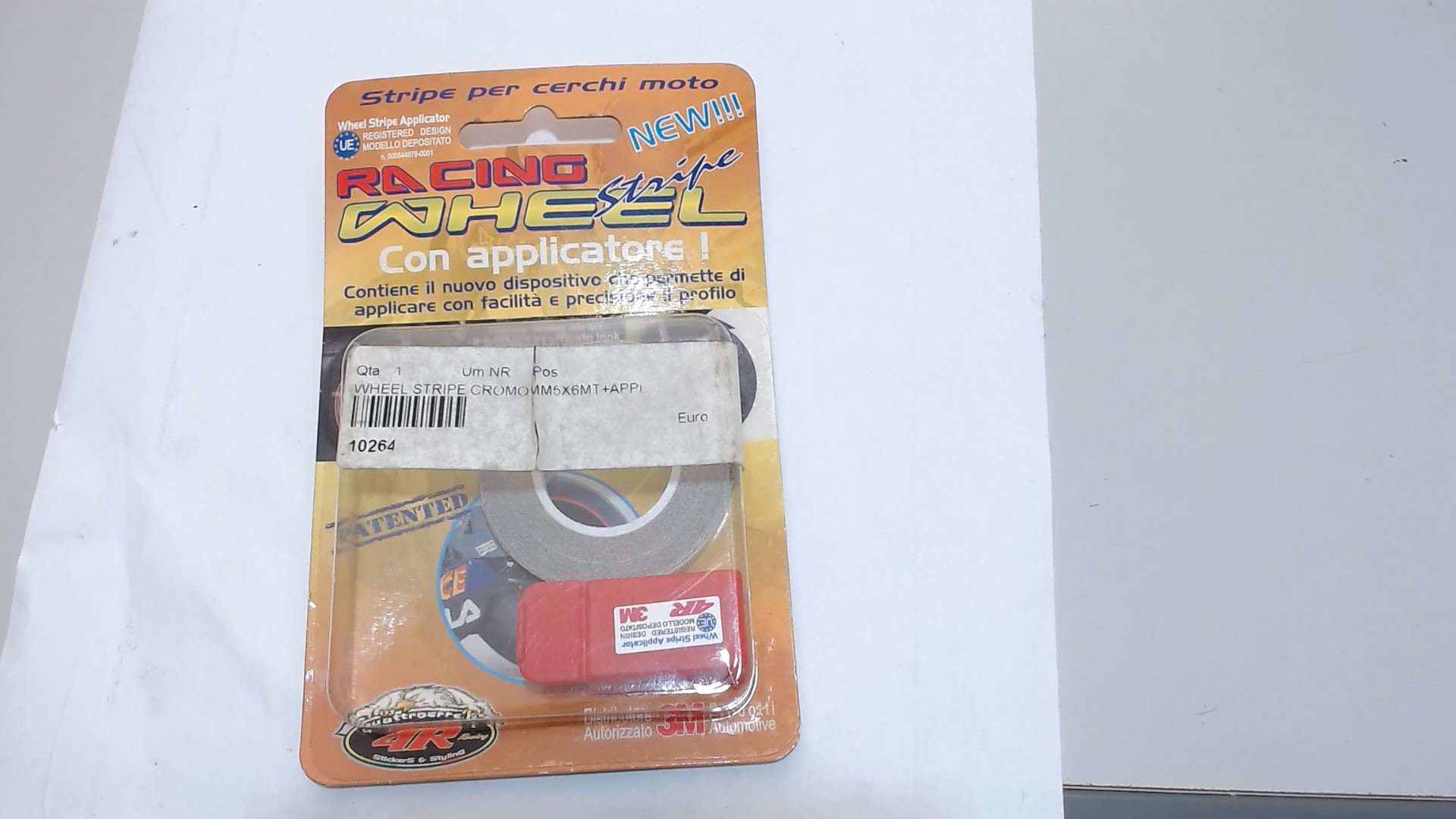 10264 WHEEL STRIPE RIFRANGENT CROMO 5 MM X 6 MT