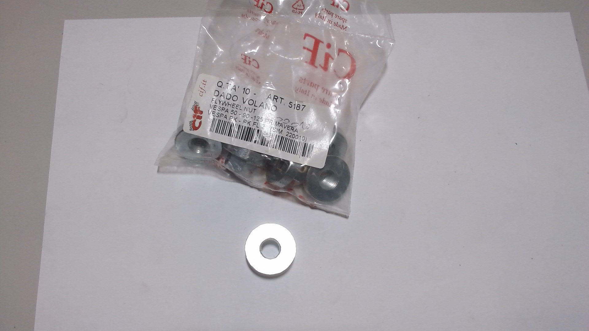 DADO VOLANO PIAGGIO VESPA 50 SPECIAL 125 PRIMAVERA - ET3 - PK - PK FL2 CIF 5187 - immagine 3