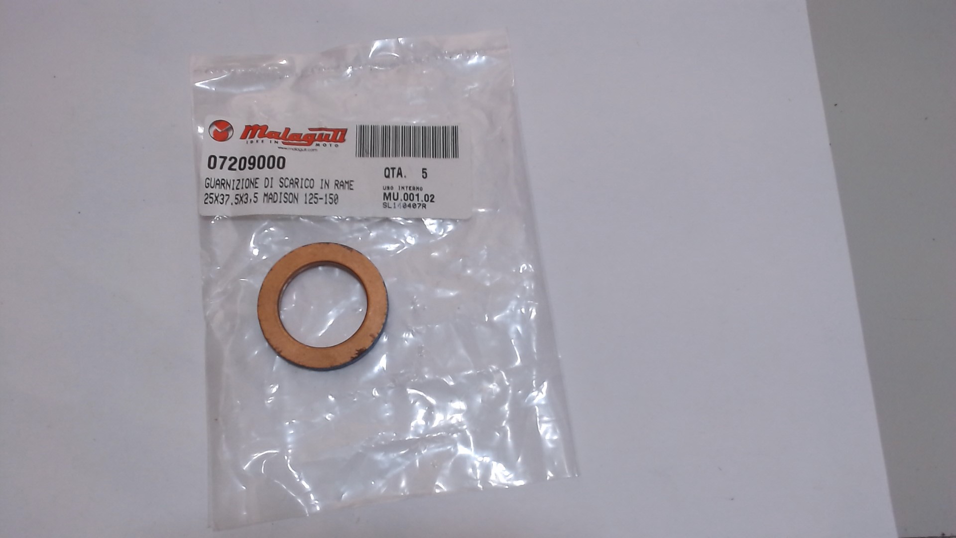 GUARNIZIONE SCARICO MBK YAMAHA MALAGUTI 07209000