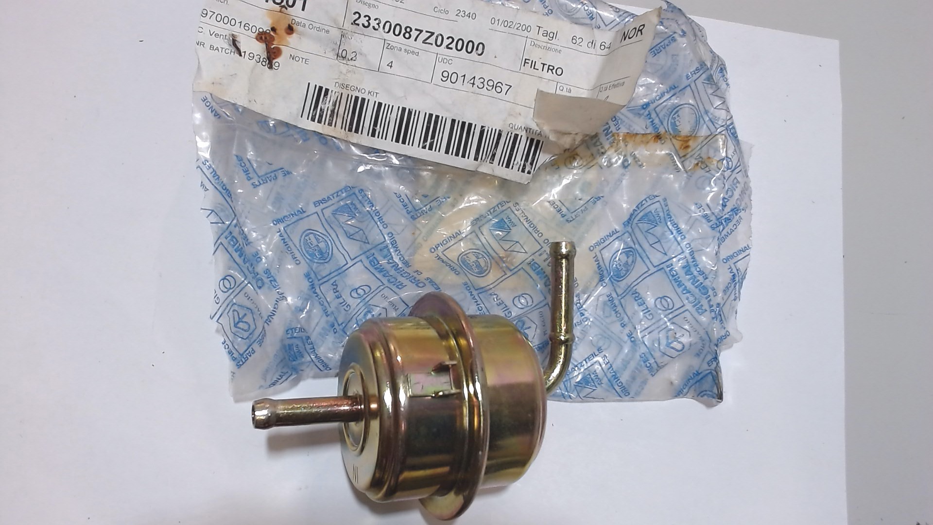 FILTRO BENZINA PORTER PIAGGIO 2330087Z02000 - immagine 3