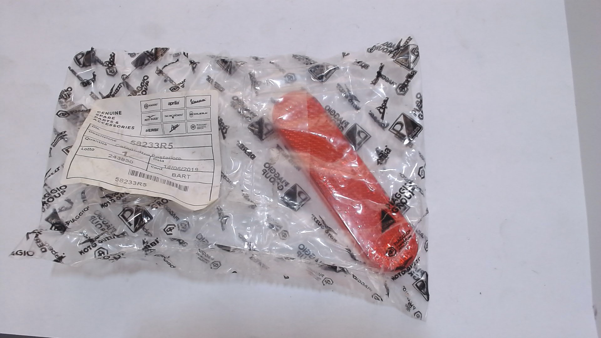 CATARIFRANGENTE CATADIOTRO PORTER APRILIA GILERA PIAGGIO 58233R5 EX 293556