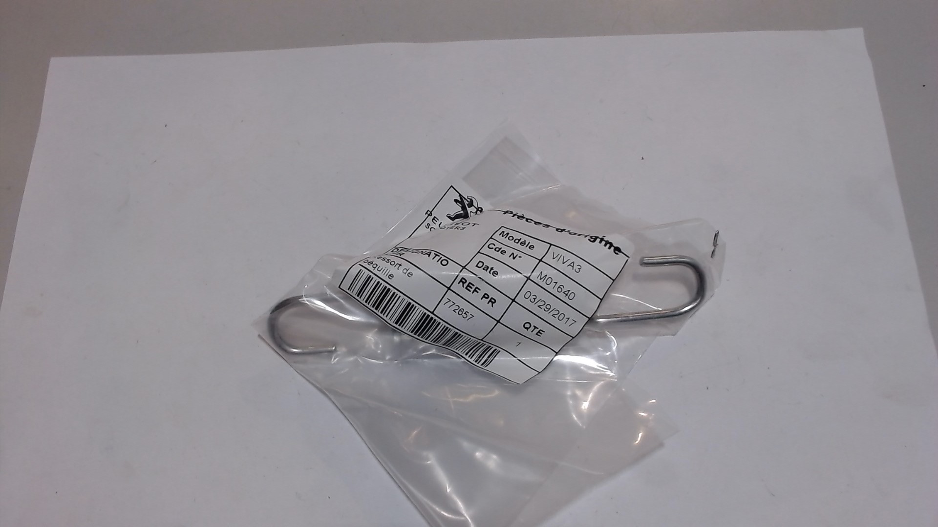 MOLLA CAVALLETTO SPEEDFIGHT PEUGEOT 772657