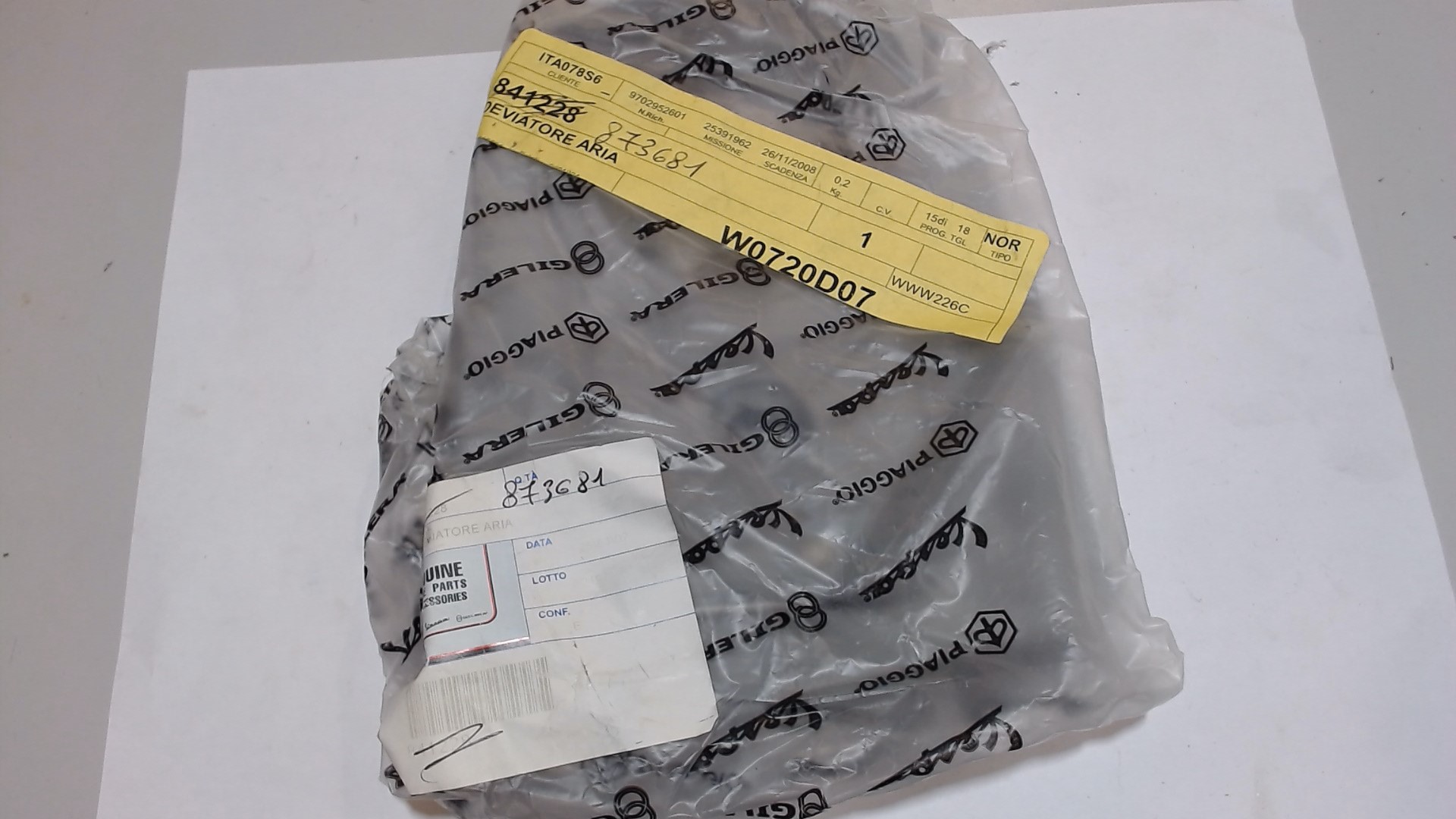 DEVIATORE ARIA TRASMISSIONE LIBERTY VESPA PIAGGIO 873681 - immagine 2