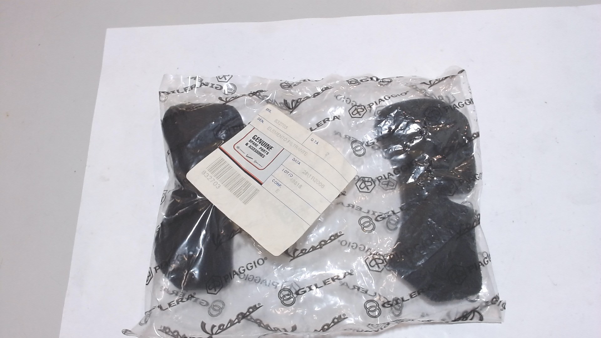 FILTRO ARIA SECONDARIA VESPA LIBERTY FLY TYPHOON PIAGGIO 832703