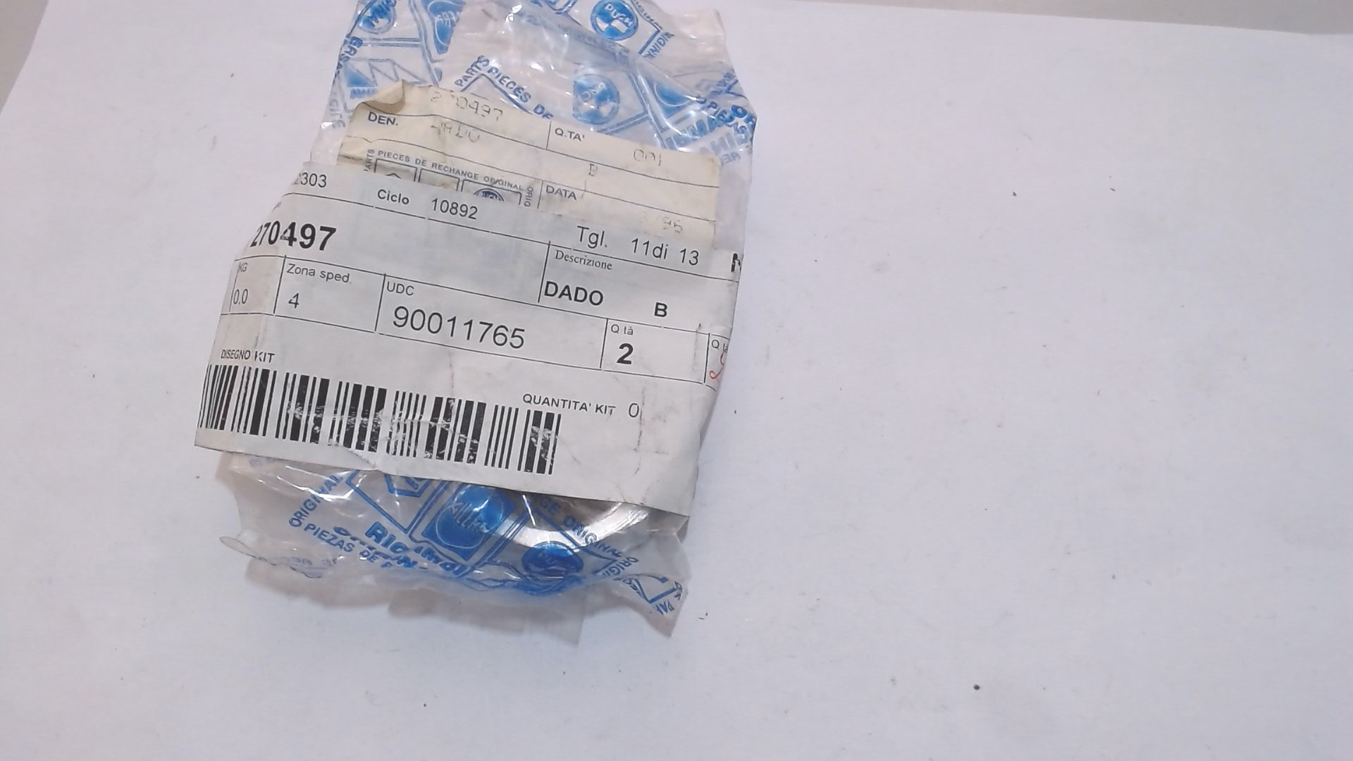 DADO GHIERA CALOTTE STERZO FORCELLA BRAVO BOXER PIAGGIO 270497 - immagine 2