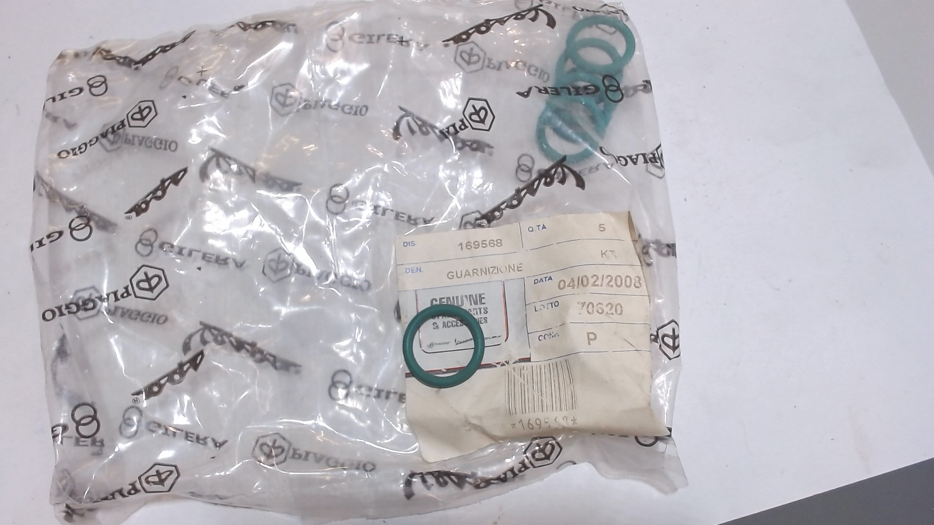 GUARNIZIONE TUBO ASTA LIVELLO OLIO APE POKER DIESEL PIAGGIO 169568