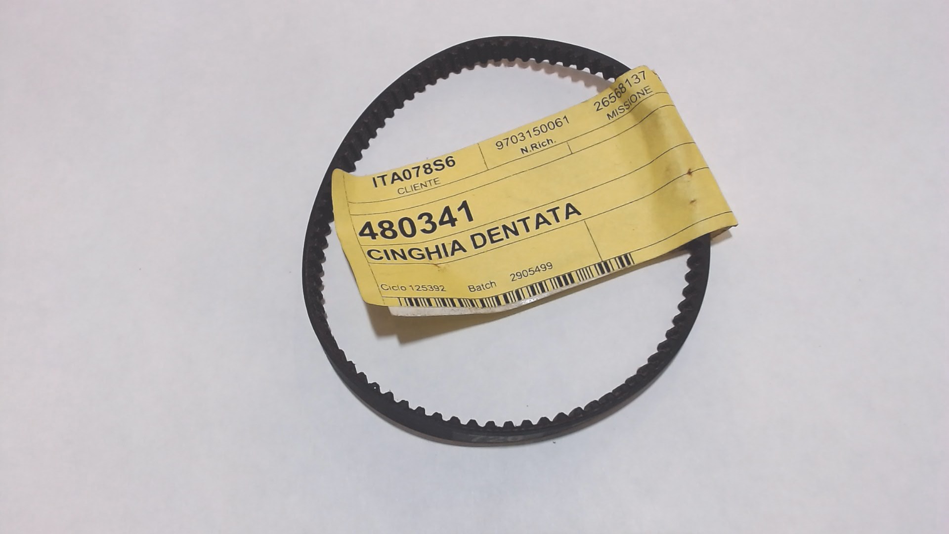 CINGHIA POMPA OLIO MISCELATORE VESPA ET2 INIEZIONE PIAGGIO 480341