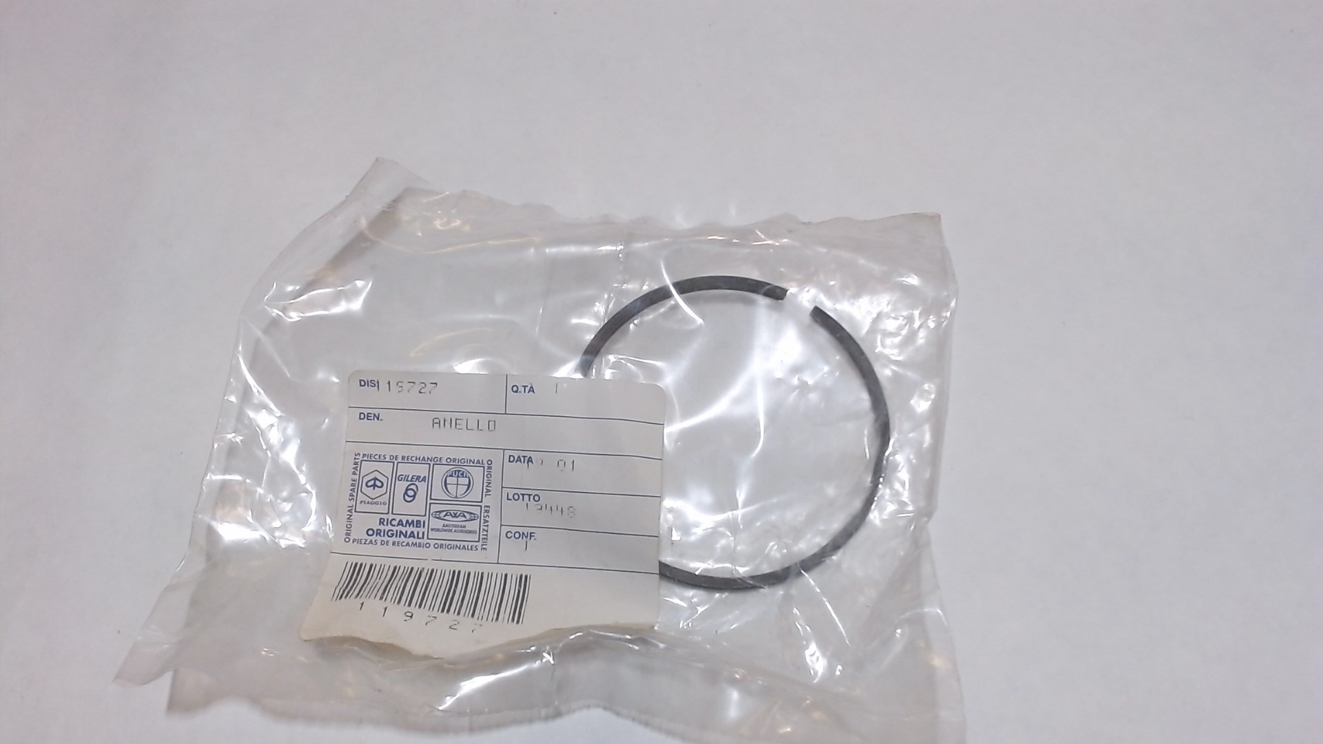 FASCIA ELASTICA PISTONE APE MP 600 PIAGGIO 119727