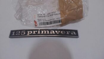 TARGHETTA POSTERIORE 125 PRIMAVERA CIF 5757 PIAGGIO 145341