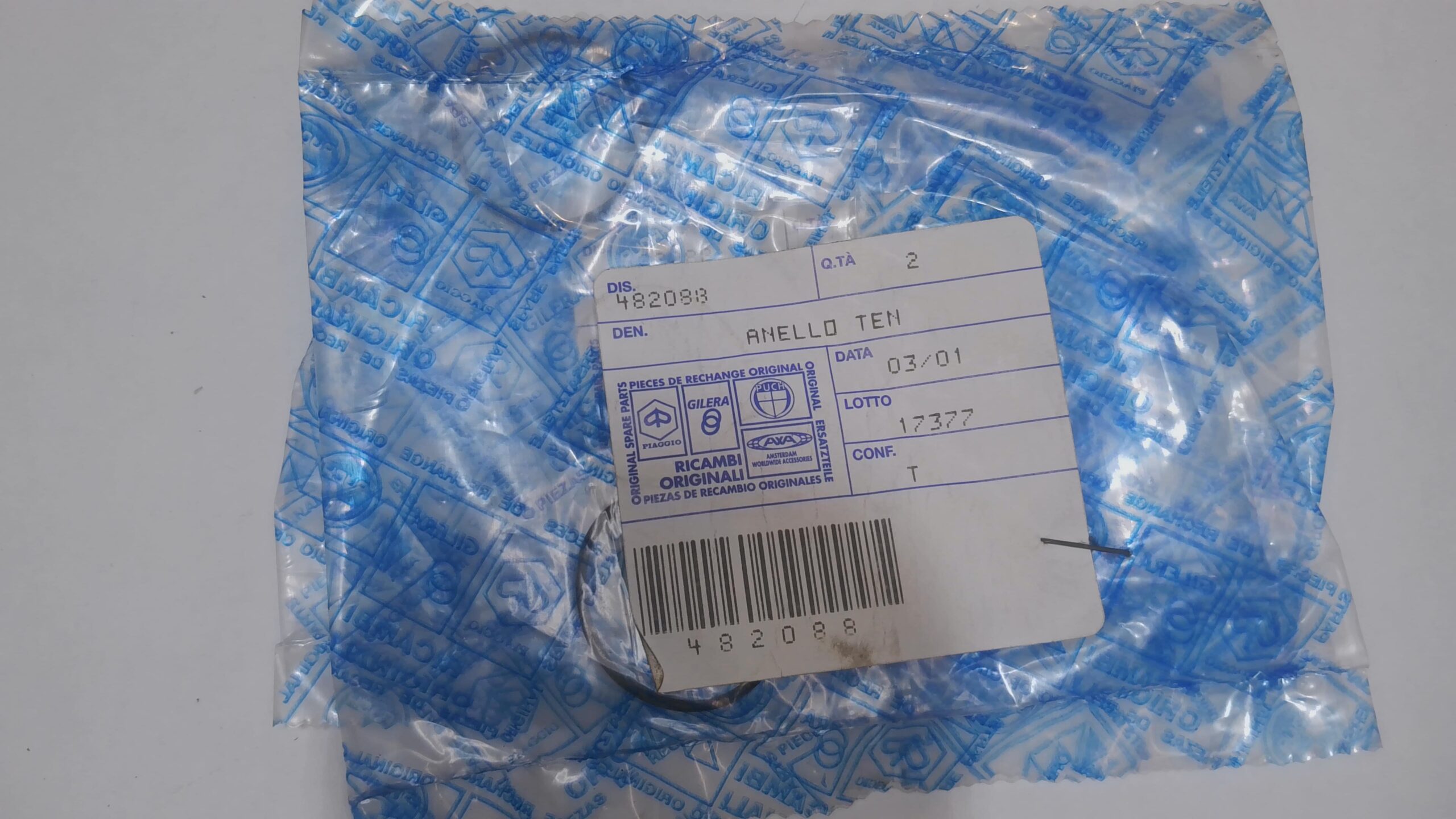 O-RING ANELLO TENUTA GUARNIZIONE VESPA ET2 50 INIEZIONE PIAGGIO 482088 - immagine 3