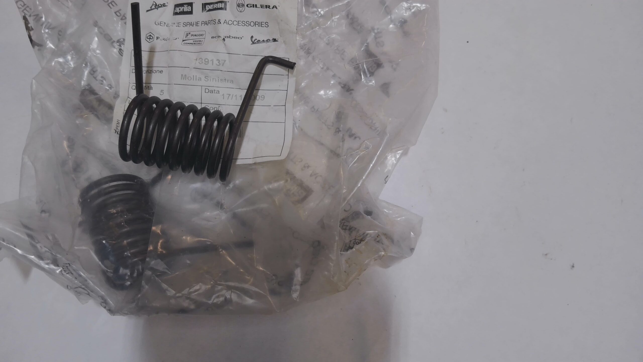 MOLLA SX CAVALLETTO CIAO SI PIAGGIO 139137