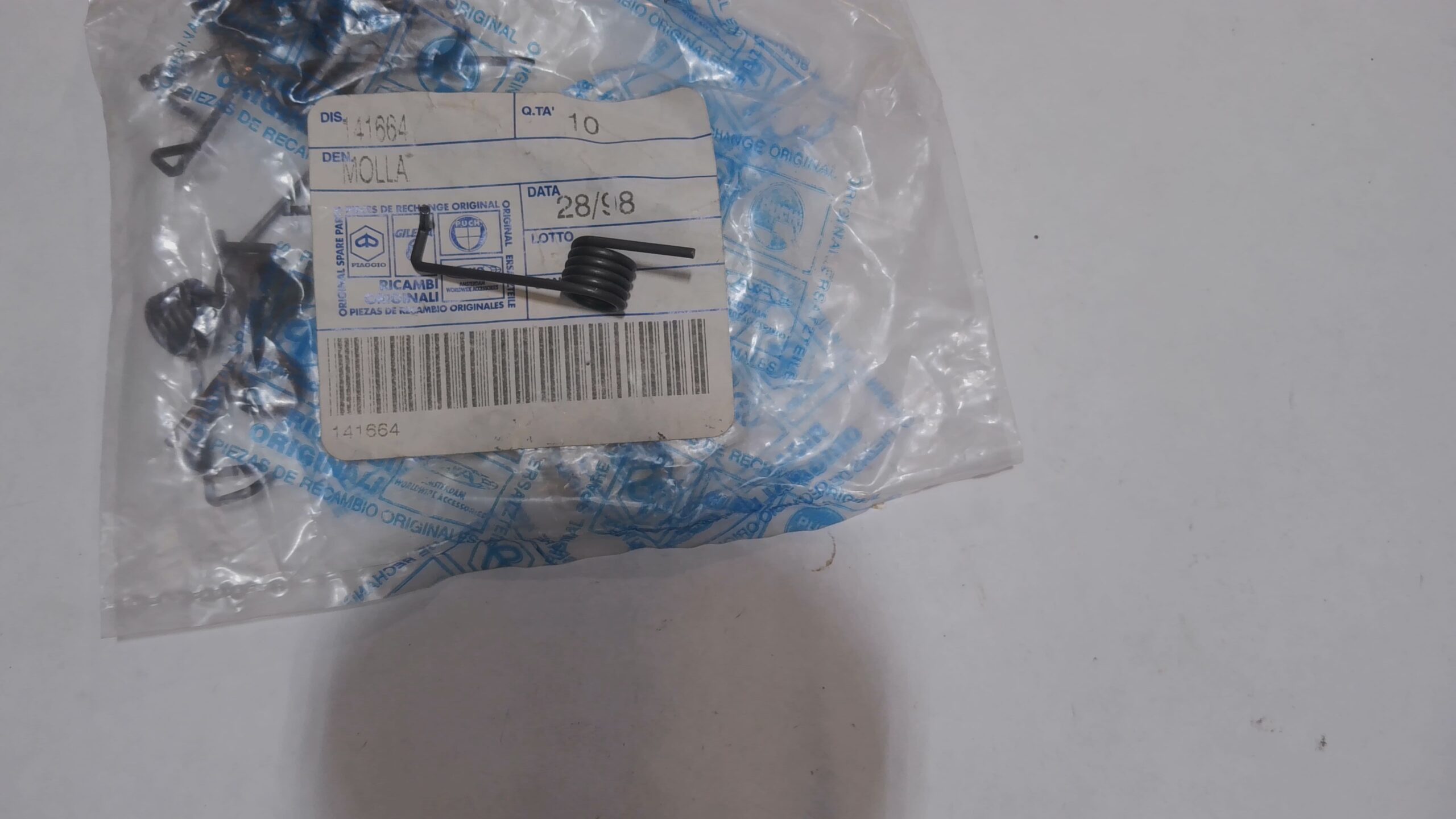 MOLLA SPORTELLO POSTERIORE APE PIAGGIO 141664 - immagine 2