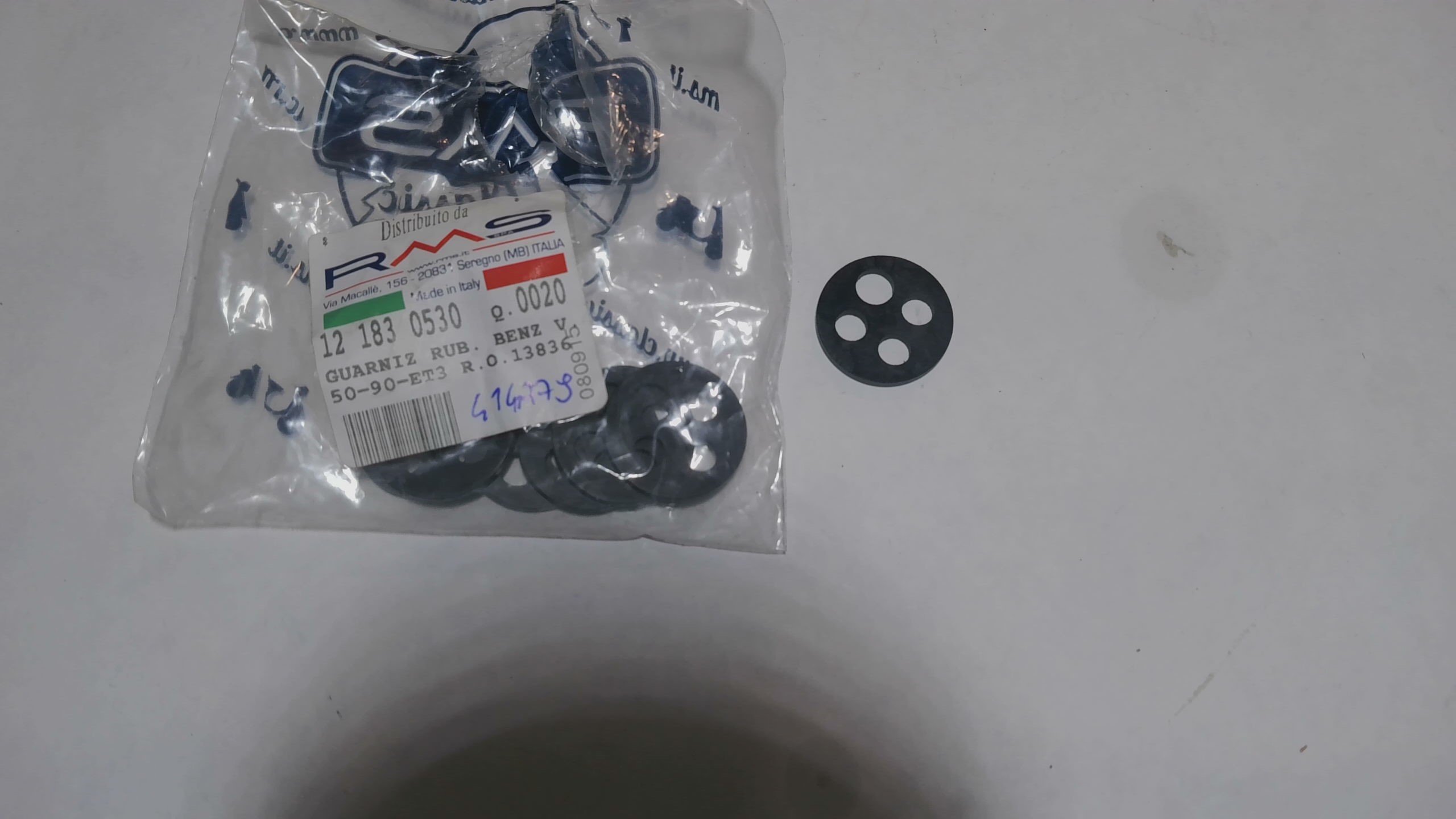 GUARNIZIONE RUBINETTO BENZINA PIAGGIO VESPA PIAGGIO 414779 RMS 121830530