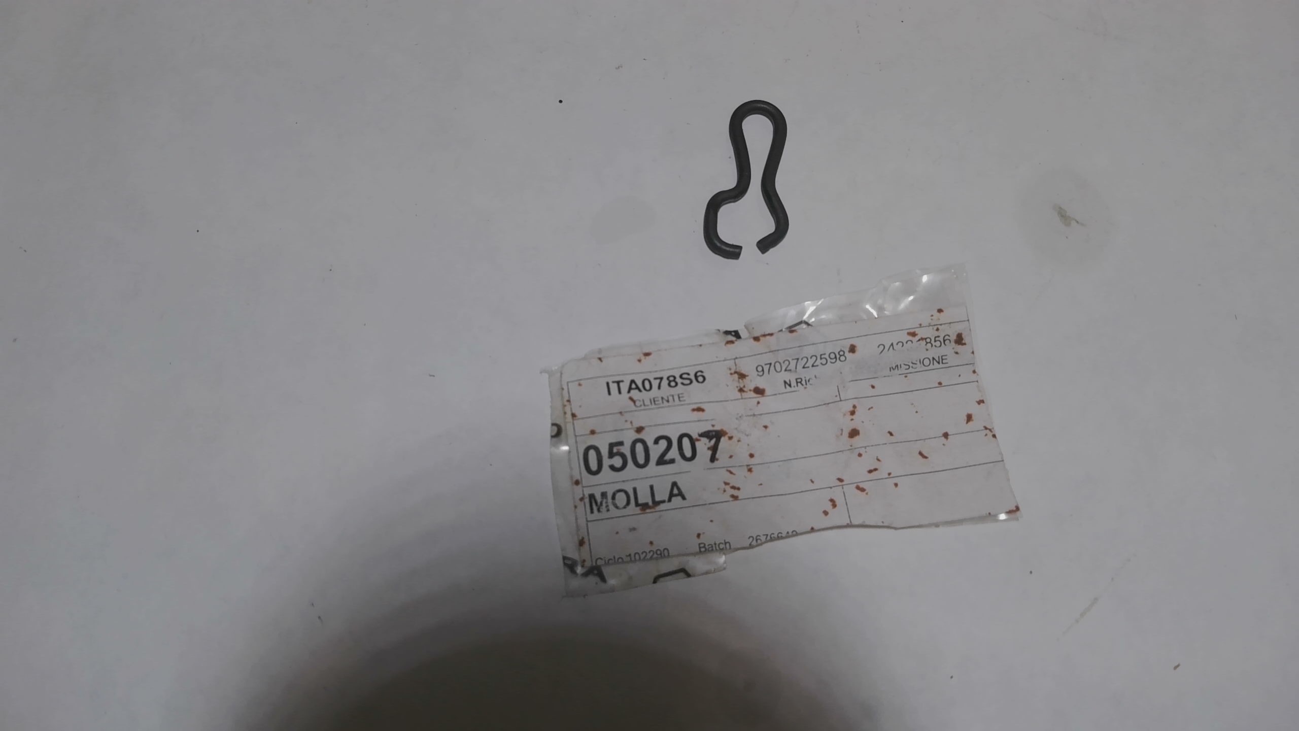 MOLLA FERMO TIRANTE STARTER VESPA PX 125 150 180 200 COSA PIAGGIO 050207