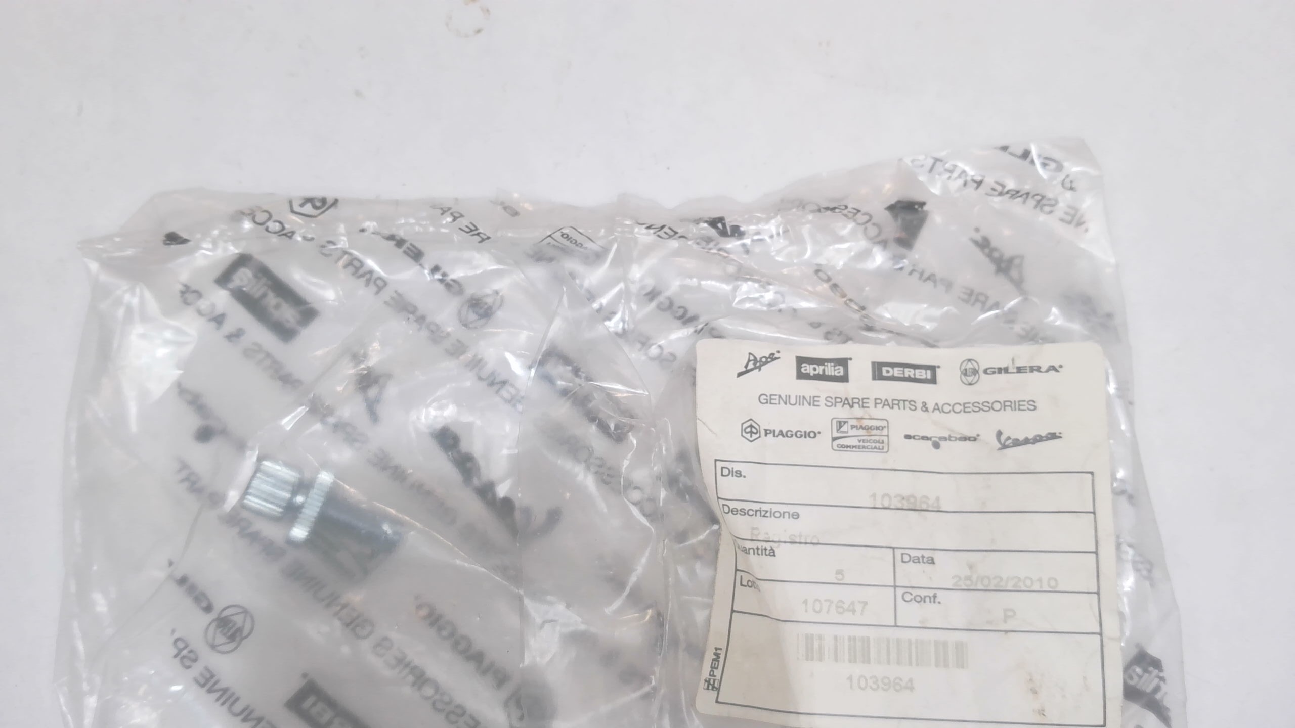 REGISTRO CAVO FRENO SI MIX PIAGGIO 103964