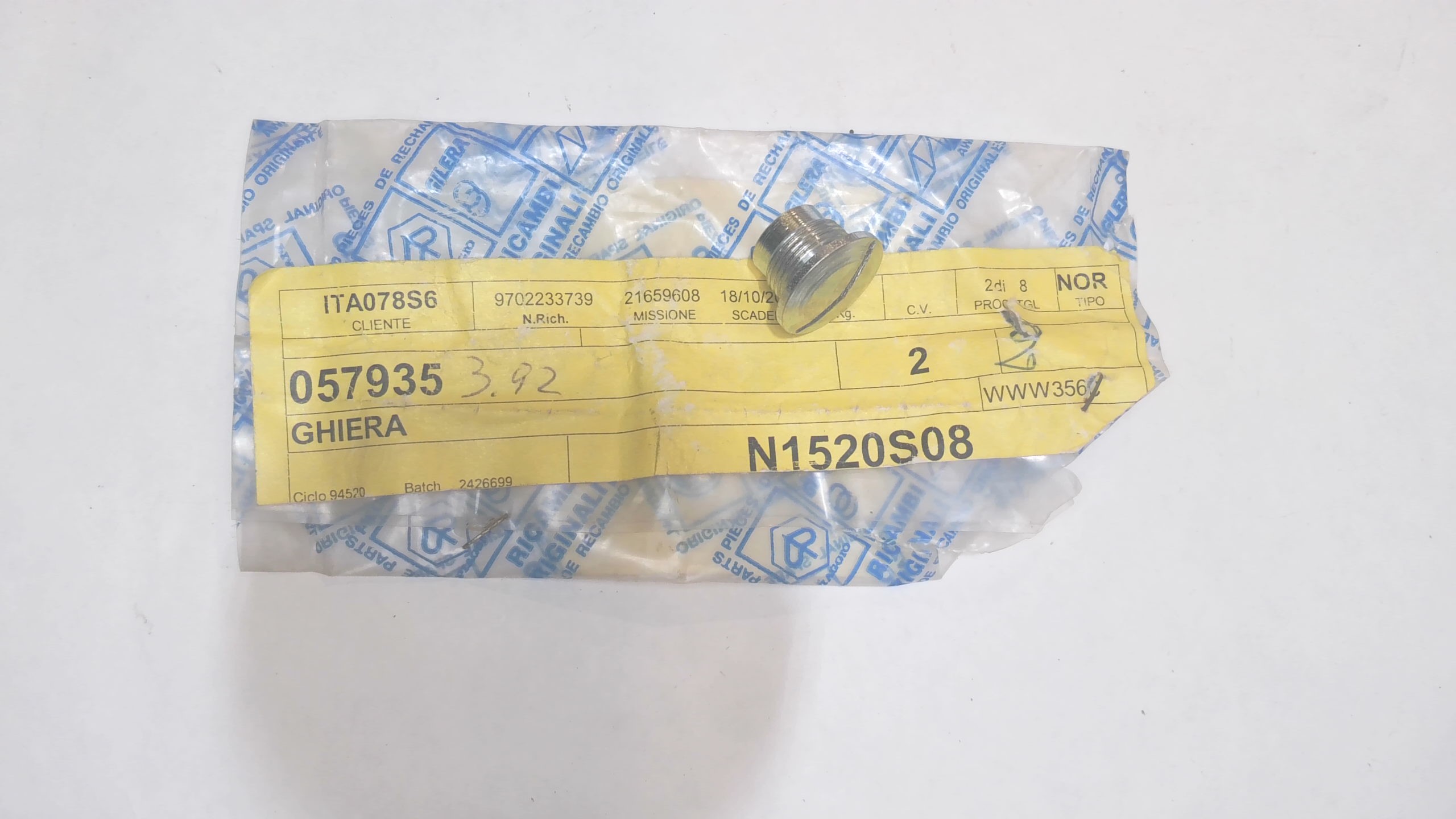 VITE MOZZO ANT. VESPA 50 SPECIAL-125 PRIMAVERA-ET3 - PK PIAGGIO 057935 - immagine 4