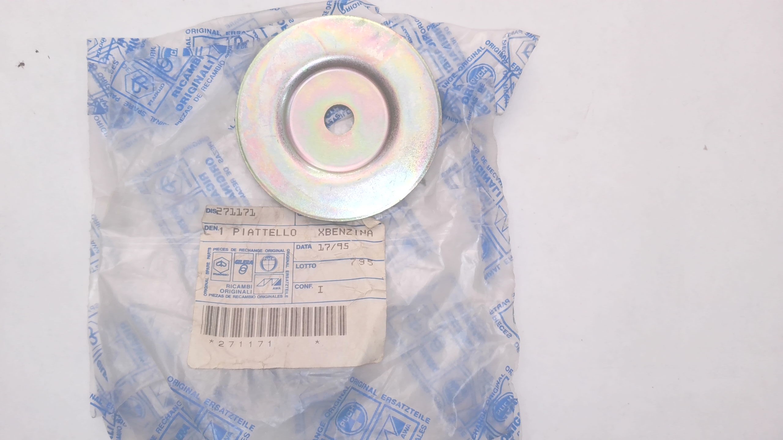 PIATTELLO INF. SUPPORTO MOTORE APE TM 602- 703 BENZ. PIAGGIO 271171 - immagine 2