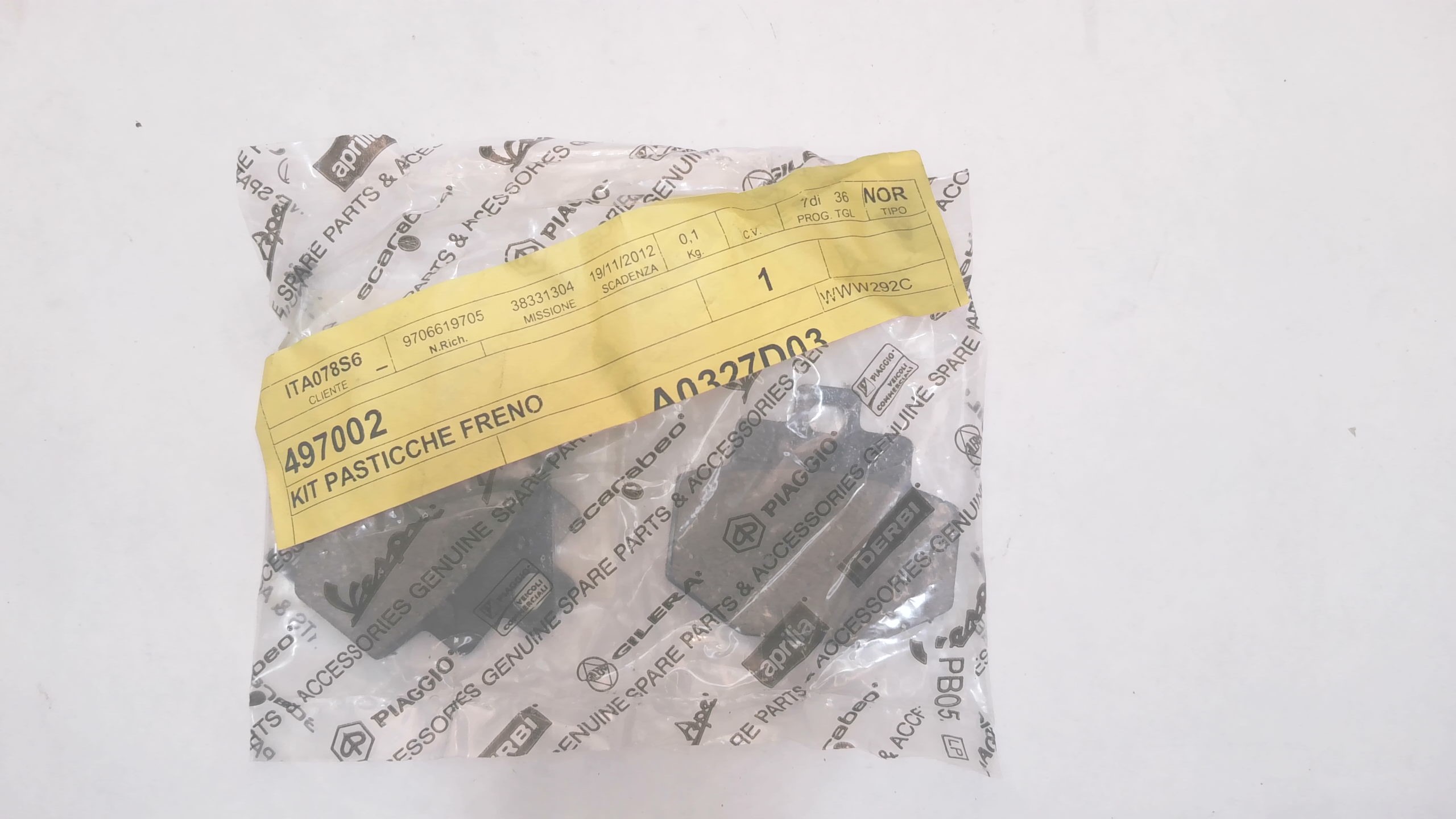 PASTIGLIE FRENO POST APRILIA GILERA PIAGGIO 497002 - immagine 3