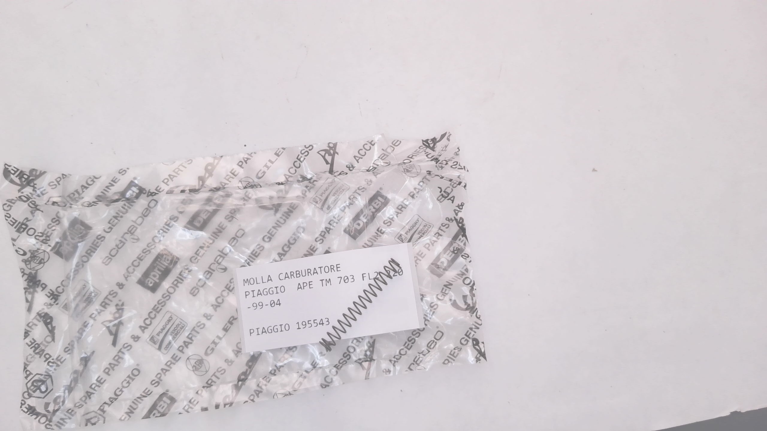MOLLA CARBURATORE APE TM 703 PIAGGIO 195543